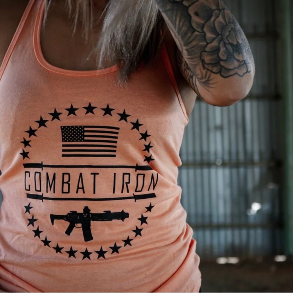 COMBAT IRON® CIA STAR CIRCLE RACERBACK TANK